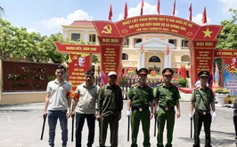 Công an xã Dương Hoà đảm bảo an toàn tuyệt đối an ninh trật tự phục vụ Đại hội đại biểu Đảng bộ xã lần thứ Nhất, nhiệm kỳ 2025-2030