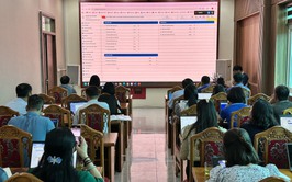 Đảng ủy xã Đại Thanh tập huấn sử dụng phần mềm Hệ thống Quản lý văn bản và điều hành.