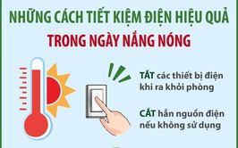 Những cách tiết kiệm điện hiệu quả trong ngày nắng nóng