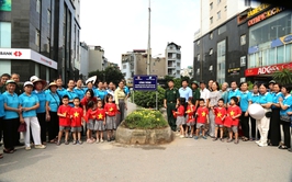 Ủy ban MTTQ phường Hà Đông khánh thành các công trình “Tuyến đường nở hoa”, “Đoạn đường tự quản”