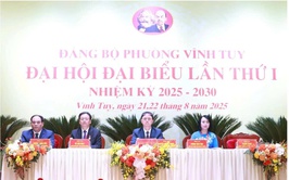 239 đại biểu dự Đại hội đại biểu Đảng bộ phường Vĩnh Tuy lần thứ I, nhiệm kỳ 2025-2030