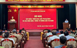Hoài Đức tổ chức Hội nghị tập huấn, triển khai thi hành Luật PCCC&CNCH, và các Nghị định, thông tư hướng dẫn thi hành