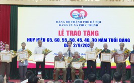 Đảng ủy xã Phúc Thịnh tổ chức trao Huy hiệu Đảng đợt 2/9/2025