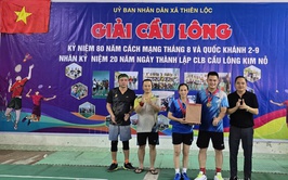 Sôi nổi Giải Cầu lông xã Thiên Lộc năm 2025