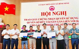 Xã Bình Minh đẩy nhanh việc cấp 