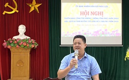 Xã Phúc Lộc tổ chức Hội nghị triển khai công tác phòng, chống thiên tai, ứng phó, khắc phục hậu quả cơn bão số 5 (KAJKI) năm 2025