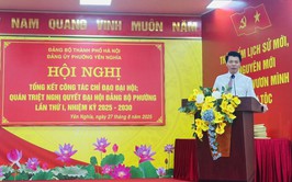 PHƯỜNG YÊN NGHĨA TỔ CHỨC HỘI NGHỊ TỔNG KẾT CÔNG TÁC CHỈ ĐẠO ĐẠI HỘI VÀ QUÁN TRIỆT NGHỊ QUYẾT ĐẠI HỘI ĐẢNG BỘ PHƯỜNG LẦN THỨ I, NHIỆM KỲ 2025–2030