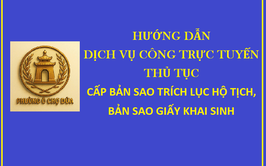 Thủ tục Cấp bản sao Trích lục hộ tịch, bản sao Giấy khai sinh