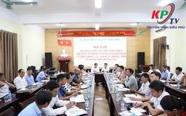 UBND xã Kiều Phú tổ chức hội nghị đánh giá công tác ứng phó phòng chống bão số 5 và triển khai nhiệm vụ trọng tâm trong thời gian tới