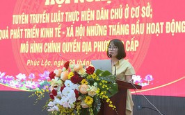 Đảng ủy xã Phúc Lộc tổ chức Hội nghị tuyên truyền Luật Thực hiện dân chủ ở cơ sở và thông tin kết quả phát triển kinh tế - xã hội những tháng đầu năm theo mô hình chính quyền địa phương 2 cấp