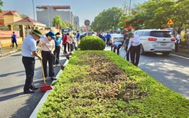 UBND xã Hoài Đức phát động phong trào toàn dân tham gia tổng vệ sinh môi trường chào mừng kỷ niệm 80 năm Quốc khánh 2/9 trên địa bàn xã
