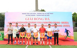 Xã Phú Nghĩa tổ chức thành công Giải bóng đá chào mừng kỷ niệm 80 năm Cách mạng Tháng Tám và Quốc khánh 2/9