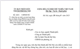 Đảm bảo an ninh, an toàn hoạt động bay của Quân chủng PKKQ trong thời gian diễn ra Lễ kỷ niệm 80 năm Cách mạng tháng Tám thành công và Quốc khánh nước CHXHCN Việt Nam