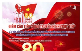 Thông báo: Tổ chức chương trình điểm cầu tiếp sóng trực tiếp Lễ kỷ niệm, diễu binh, diễu hành 80 năm Cách mạng tháng Tám và Quốc khánh nước CHXHCN Việt Nam 02/9