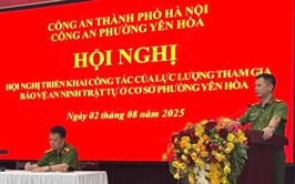 Phát huy vai trò của lực lượng tham gia bảo vệ an ninh trật tự ở cơ sở trên địa bàn phường Yên Hòa.