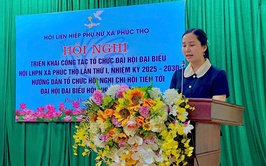 Hội LHPN xã Phúc Thọ triển khai kế hoạch tổ chức Đại hội đại biểu lần thứ I, nhiệm kỳ 2025 – 2030
