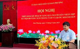Xã Đan Phượng: hoàn thành chi trả quà Tết Độc lập cho người dân trong ngày 1/9