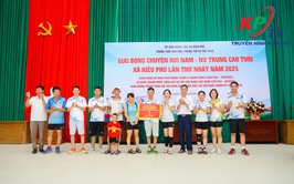 Xã Kiều Phú sôi nổi tham gia Giải bóng chuyền hơi nam, nữ. Chào mừng kỷ niệm 80 năm Cách mạng Tháng Tám thành công, Quốc khánh 2/9 và Thành công Đại hội đại biểu Đảng bộ xã lần thứ nhất.