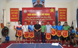 Sôi nổi Giải bóng bàn mở rộng phường Sơn Tây