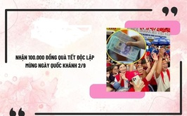 Thông báo về việc chi trả tiền quà nhân dịp kỷ niệm 80 năm Cách mạng tháng Tám thành công và Quốc khánh 2/9