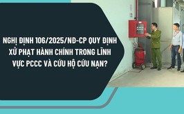 Những điểm mới của Nghị định 106/2025/NĐ-CP quy định xử phạt VPHC về phòng cháy, chữa cháy