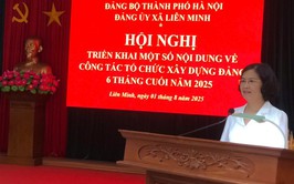 Ban Thường vụ Đảng ủy xã: Triển khai một số nội dung về công tác xây dựng Đảng 6 tháng cuối năm 2025
