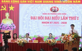 Phiên trù bị Đại hội Đại biểu Đảng bộ phường Kiến Hừng lần thứ I, nhiệm kỳ 2025-2030
