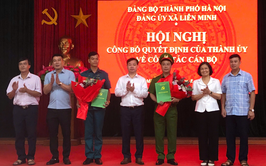 Công bố Quyết định, chỉ định nhân sự tham gia Ban chấp hành, Ban Thường vụ Đảng ủy xã Liên Minh, nhiệm kỳ 2025 - 2030