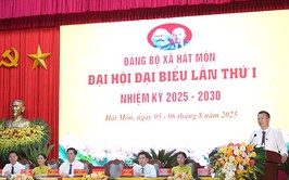 Xã Hát Môn tổ chức phiên thứ Nhất, Đại hội đại biểu Đảng bộ xã nhiệm kỳ 2025-2030