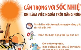 Cẩn trọng với sốc nhiệt khi làm việc ngoài trời nắng nóng