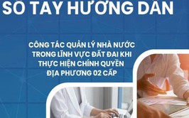 Bộ NN&MT ban hành Sổ tay HƯỚNG DẪN CÔNG TÁC QUẢN LÝ ĐẤT ĐAI khi thực hiện chính quyền 2 cấp