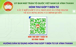 XÃ VĨNH THANH TRIỂN KHAI HÒM THƯ GÓP Ý ĐIỆN TỬ – KÊNH KẾT NỐI GẦN DÂN, SÁT DÂN, VÌ DÂN