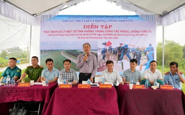 Diễn tập phòng, chống thiên tai trên địa bàn phường Sơn Tây