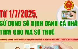 Số định danh cá nhân thay cho mã số thuế từ 1-7-2025