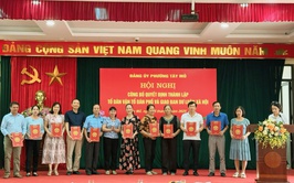 Phường Tây Mỗ công bố 21 Quyết định thành lập các Tổ dân vận Tổ dân phố