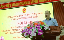 Sơ kết 01 năm triển khai lực lượng tham gia bảo vệ an ninh trật tự ở cơ sở