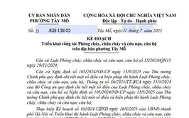 Phường Tây Mỗ – Kiện toàn tổ chức và triển khai nhiệm vụ PCCC&CNCH năm 2025