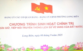 Đảng ủy các Cơ quan Đảng và Đảng ủy UBND phường Long Biên tổ chức sinh hoạt chính trị “Gìn giữ, tiếp nối truyền thống lịch sử vẻ vang của đất nước”