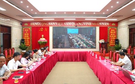 Xã Thanh Oai tham dự hội nghị trực tuyến của Thành phố về đánh giá kết quả vận hành mô hình chính quyền địa phương hai cấp
