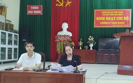 Chi bộ thôn Đại Định sinh hoạt thường kỳ tháng 9/2025 – Đoàn kết, trách nhiệm, vững bước đi lên