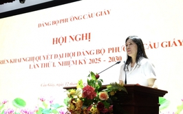 Phường Cầu Giấy đưa Nghị quyết Đại hội Đảng đến cán bộ, đảng viên