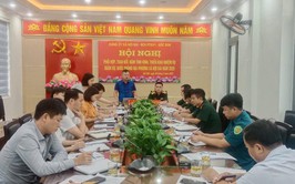 BAN CHỈ HUY PHÒNG THỦ KHU VỰC I – SÓC SƠN LÀM VIỆC NẮM TÌNH HÌNH, TRAO ĐỔI THÔNG TIN VỚI THƯỜNG TRỰC ĐẢNG ỦY XÃ NỘI BÀI