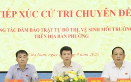 HĐND phường Cửa Nam tiếp xúc cử tri chuyên đề về công tác đảm bảo trật tự đô thị, vệ sinh môi trường