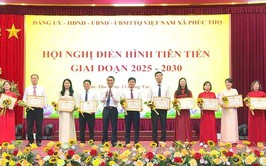 Xã Phúc Thọ tổ chức Hội nghị điển hình tiên tiến giai đoạn 2025-2030