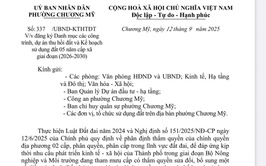 Đăng ký Danh mục các công trình, dự án thu hồi đất và Kế hoạch sử dụng đất 05 năm cấp xã giai đoạn 2026-2030