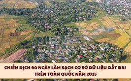Chiến dịch 90 ngày làm sạch cơ sở dữ liệu đất đai trên toàn quốc năm 2025 là gì?