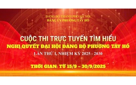 Đảng ủy phường Tây Hồ đổi mới tuyên truyền Nghị quyết bằng Cuộc thi trực tuyến

