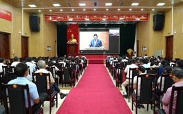 Xã Thanh Oai tham gia Hội nghị trực tuyến toàn quốc quán triệt và triển khai thực hiện các Nghị quyết quan trọng của Bộ Chính trị
