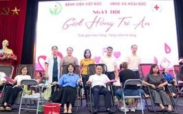 Ban chỉ đạo vận động hiến máu tình nguyện xã Hoài Đức tổ chức ngày hội Giọt hồng tri ân năm 2025