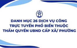 Video hướng dẫn công dân thực hiện 26 thủ tục hành chính phổ biến cấp phường